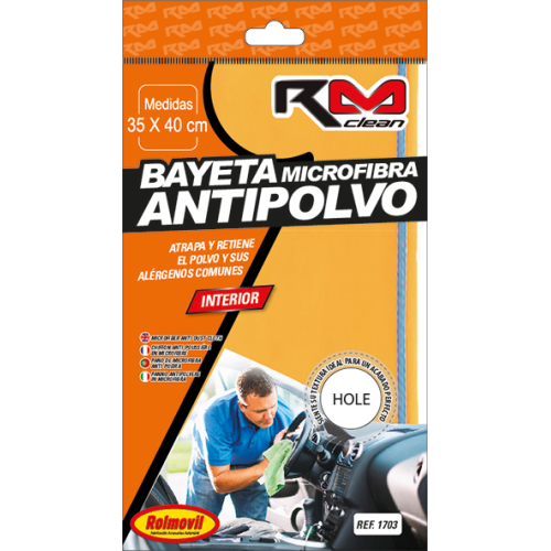 BAYETA INTERIOR-ANTIPOLVO MICROFIBRA RM CLEAN MED